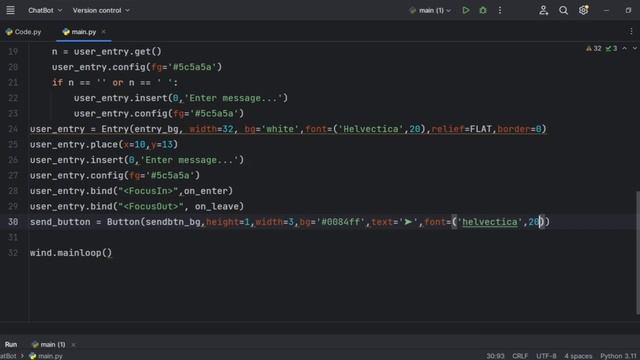 Create Your ChatBot using PYTHON Tkinter ?