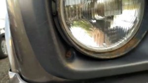 нива урбан. покраска ободков фар и решетки радиатора, ладья в черный