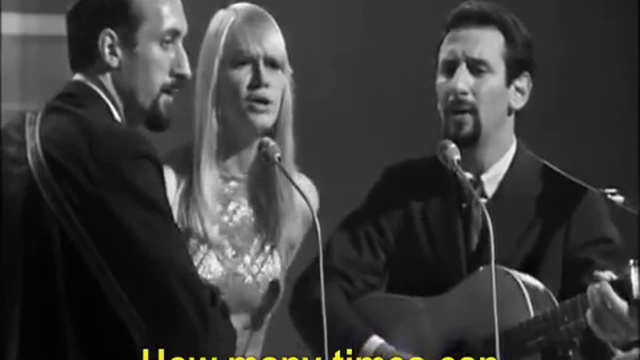 Peter, Paul and Mary - Blowing in the Wind смотреть онлайн