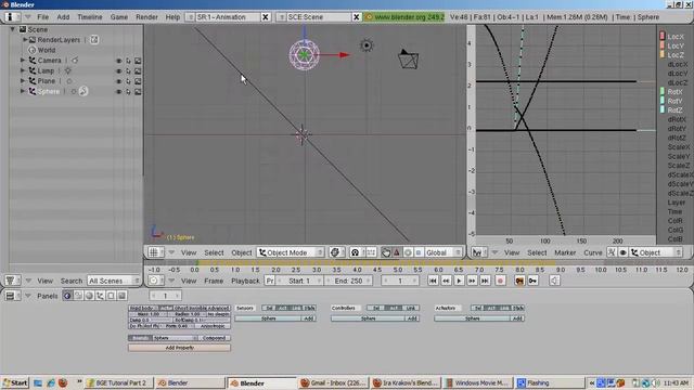 Ira Krakow's Blender 2.49b BGE Game Engine Part 2 смотреть онлайн
