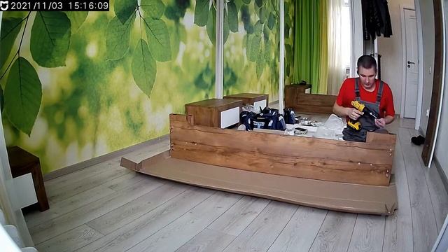 Сборка кровати ТМ Мебель Москва #мебельмосква #сборкакровати
