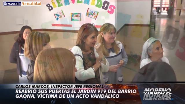 Reabrió sus puertas el Jardín 919 del barrio Gaona, víctima de un acto vandálico Carlos Marcos смотреть онлайн