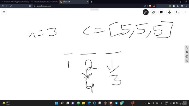 Fill up buckets || gfg potd || Problem of the day || Easy C++ Solution || #geeksforgeeks смотреть онлайн