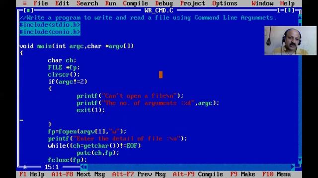 Write and Read a File Using Command Line Arguments in C Programming Language