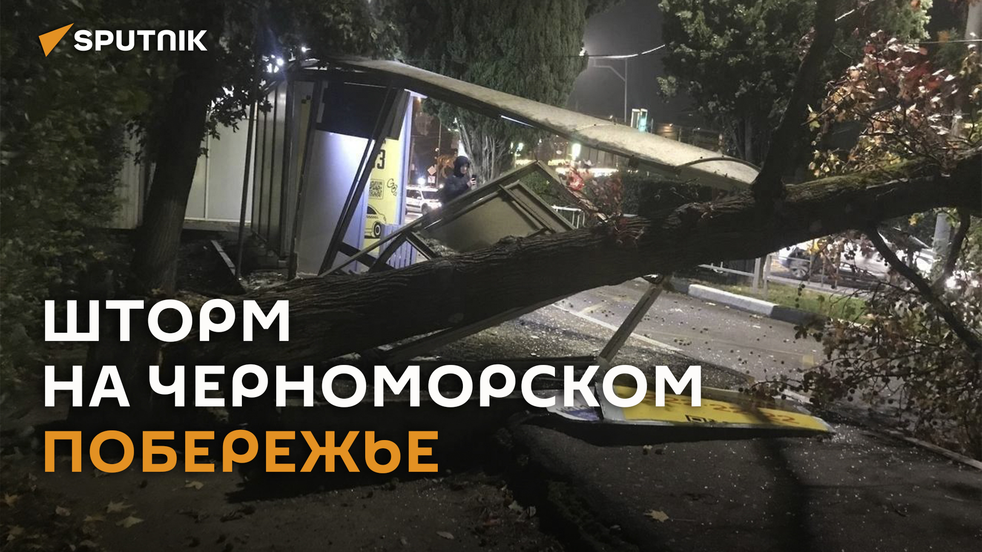 Очевидцы сняли на видео последствия шторма на черноморском побережье