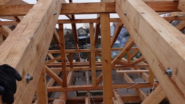 Технадзор стропильной системы одноэтажного дома с холодным чердаком