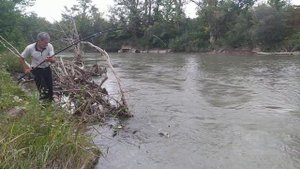 бешеный клёв на Сома, на реке Сунжа в Грозном