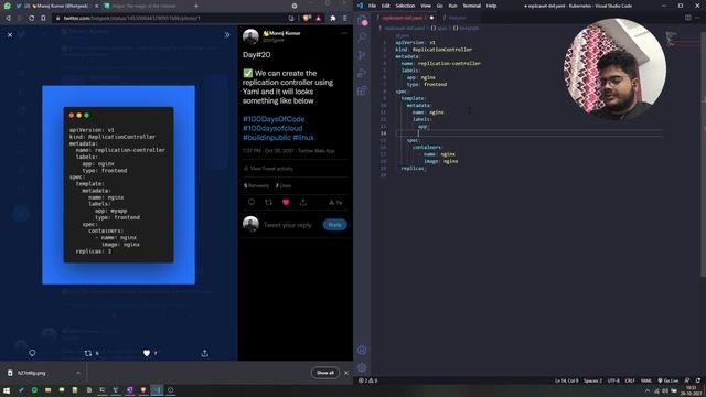 What is replication controller in kubernetes Hands on | Replica Set смотреть онлайн