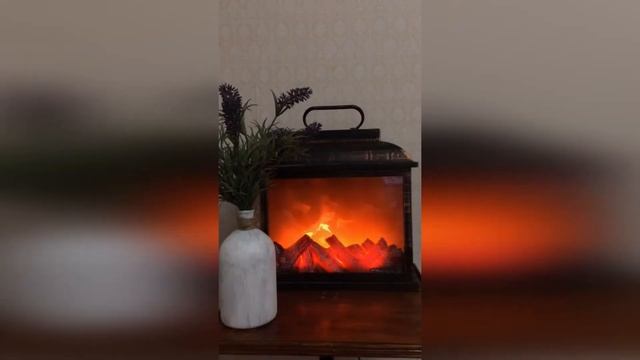 Декоративный камин (mini) с эффектом живого огня смотреть онлайн