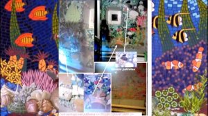 Моя работа *Подводный мир* Мозаика из битой плитки Натали Афанасьева минус из мульта