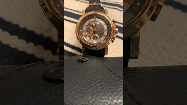 Перевод даты на часах Breguet Marine Chronograph 5827