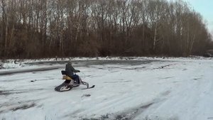 Снегоход детский. Открытие сезона на детском снегоходе
