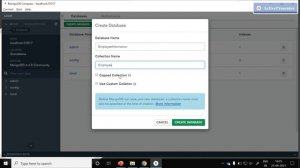 Create Database and Collection in MongoDB compass GUI