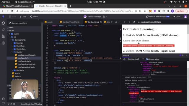 #6 - Reack Hooks | useRef | React Hooks in Tamil | React Js
