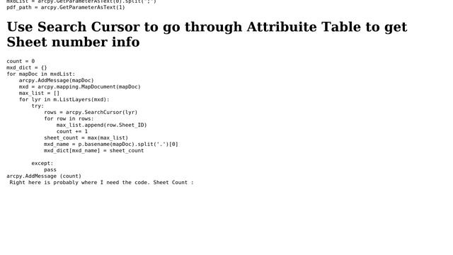 GIS: Python Code: Help with Printing a Message from an AddMessage Result?