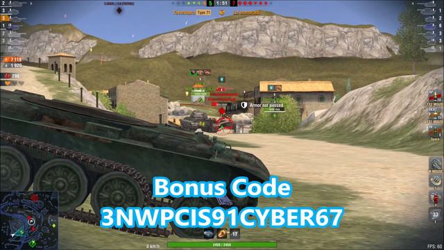 World of Tanks Blitz FREE BONUS CODE - CIS (RU) server - БОНУС КОД Танки WOT BLITZ смотреть онлайн