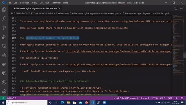 Kubernetes Nginx Ingress Controller Let's Encrypt | https on Kubernetes Nginx Ingress contoller