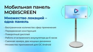 Мобильная панель MOBISCREEN - обзор возможностей и характеристик