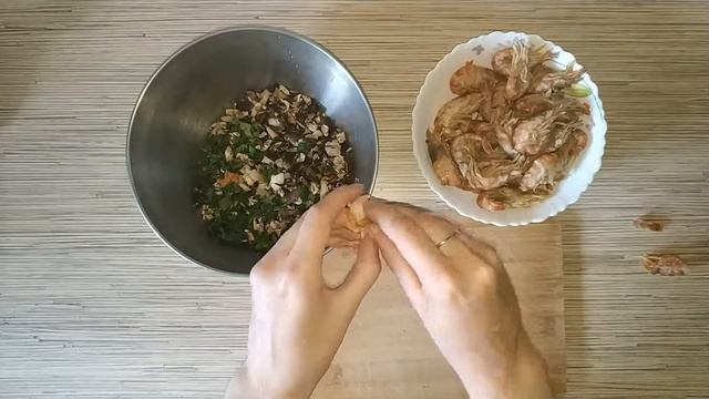 РЕЦЕПТ: Шампиньоны, фаршированные креветками Шримс (МорДар Челябинск) смотреть онлайн