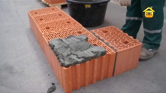 Кладка керамических поризованных блоков Porotherm смотреть онлайн