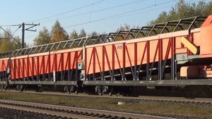 Тепловоз ЧМЭ3-3926 со снегоуборочным поездом СМ2А-1227