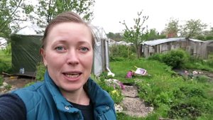 ВЛОГ #8 Алёнин сад 2017  До и после... Марьин корень, огоньки, капуста....
