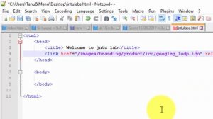 Basic Usage of title favicon and link tag in HTML