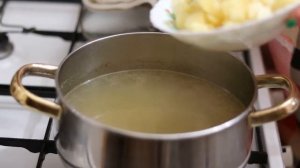 Суп из скумбрии с рисом от Екатерины Карпухиной.