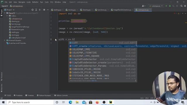 cv.xfeatures.sift_create() | AttributeError: module 'cv2.cv2' has no attribute 'xfeatures'