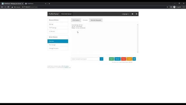 How to install Puffer Panel on Ubuntu and setup CSGO and Minecraft Servers