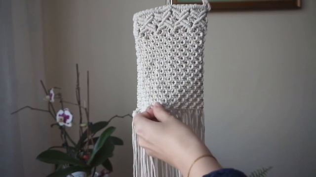 Macrame Christmas stocking - DIY macrame tutorial -EN/PL смотреть онлайн