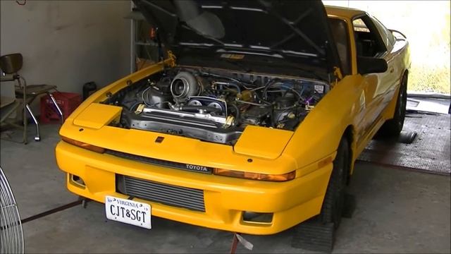 Sean @ CWF dyno tuning on his '88 toyota supra смотреть онлайн