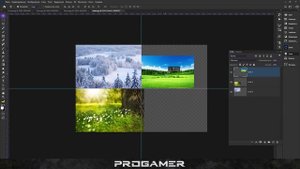 Как соединить несколько Картинок в одну в фотошопе / Обучалка