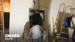 Монтаж камина и установка топки с облицовкой за 1 день