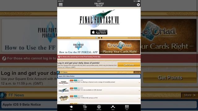 Apercu Final Fantasy Portal