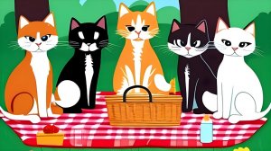 Мультик Три Кота, сказки для детей "Пикник Трех Котят: Волшебное Лето в Лесу"