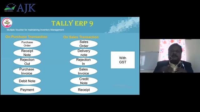 A Webinar on Stock Management with Tally | Department of Commerce | AJKCAS