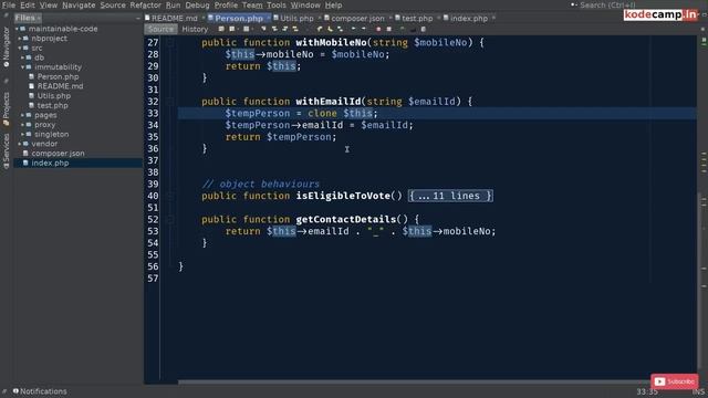 Maintainable Code : 09 : Immutability - 02