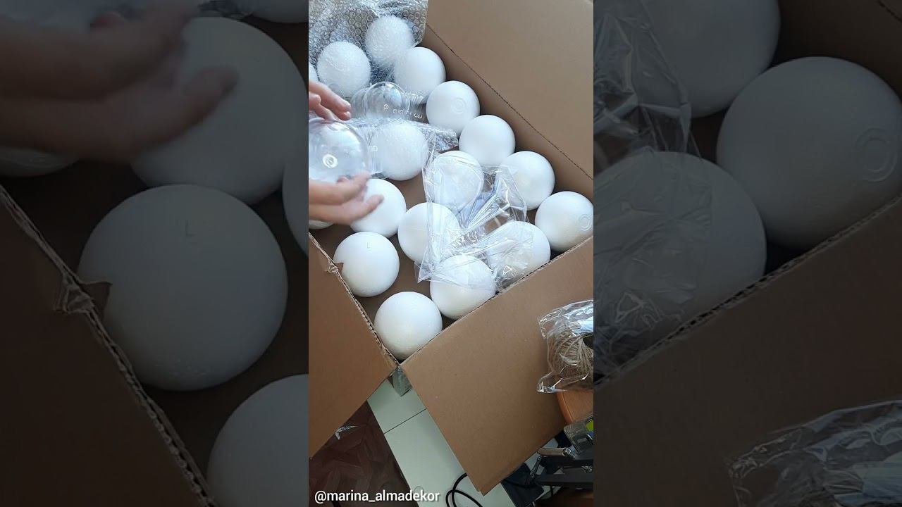 Распаковка посылке с заготовками к новогодним игрушкам. Интернет магазин Https://mixtop.ru/