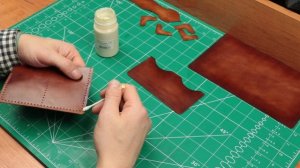 Портмоне из кожи своими руками + выкройка / Leather wallet handemade DIY + pattern