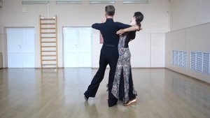 Back open promenade in Tango   Отрытый променад назад в Танго