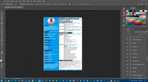 How to design a professional CV template in Photoshop...….