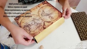 Decoupage DIY Tutorial With Printed Motif On Paper #декупаж