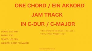 One Chord Jam Track / ein Akkord Jam Track in C-dur / C-Major 120 BPM