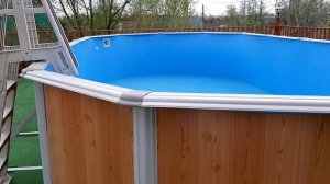 Бассейн Каркасный Морозоустойчивый с Подогревом воды. Бассейн для дачи с нагревателем!