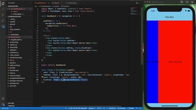 How to use StyleSheet in React Native. React Native Tamil. PART 29
