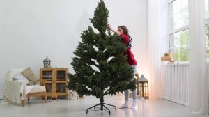 Как собрать искусственную елку с ветками на шарнирах