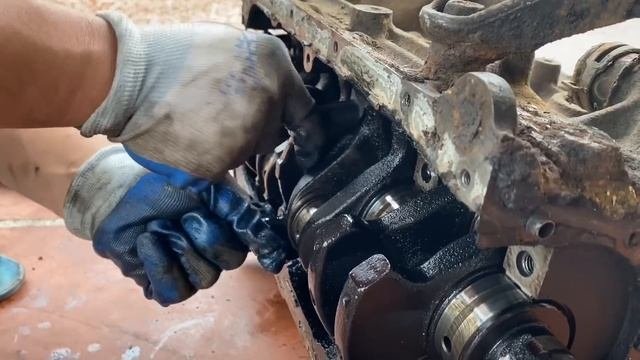 Restoration Of A Rusty Old Daewoo Engine | Restore Daewoo Cars After 27 Years Of Being Abandoned