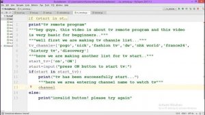 tv remote program in python.(python exercise)
