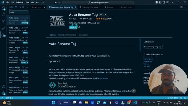 Visual Studio Code Setup For html CSS and JavaScript
